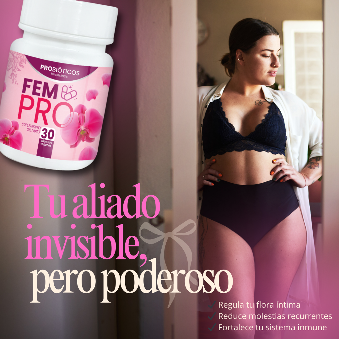 Probiótico Femenino FEMPRO 30 CAPSULAS+ ENVIO GRATIS + COMPRA 2 Y LLEVA UNO EXTRA DE REGALO