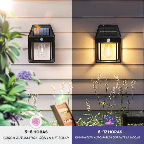Lámpara Solar de Pared        3 X 1